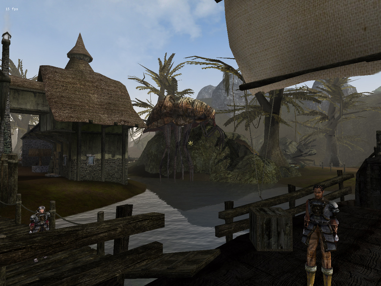 Seyda Neen, first view of Morrowind